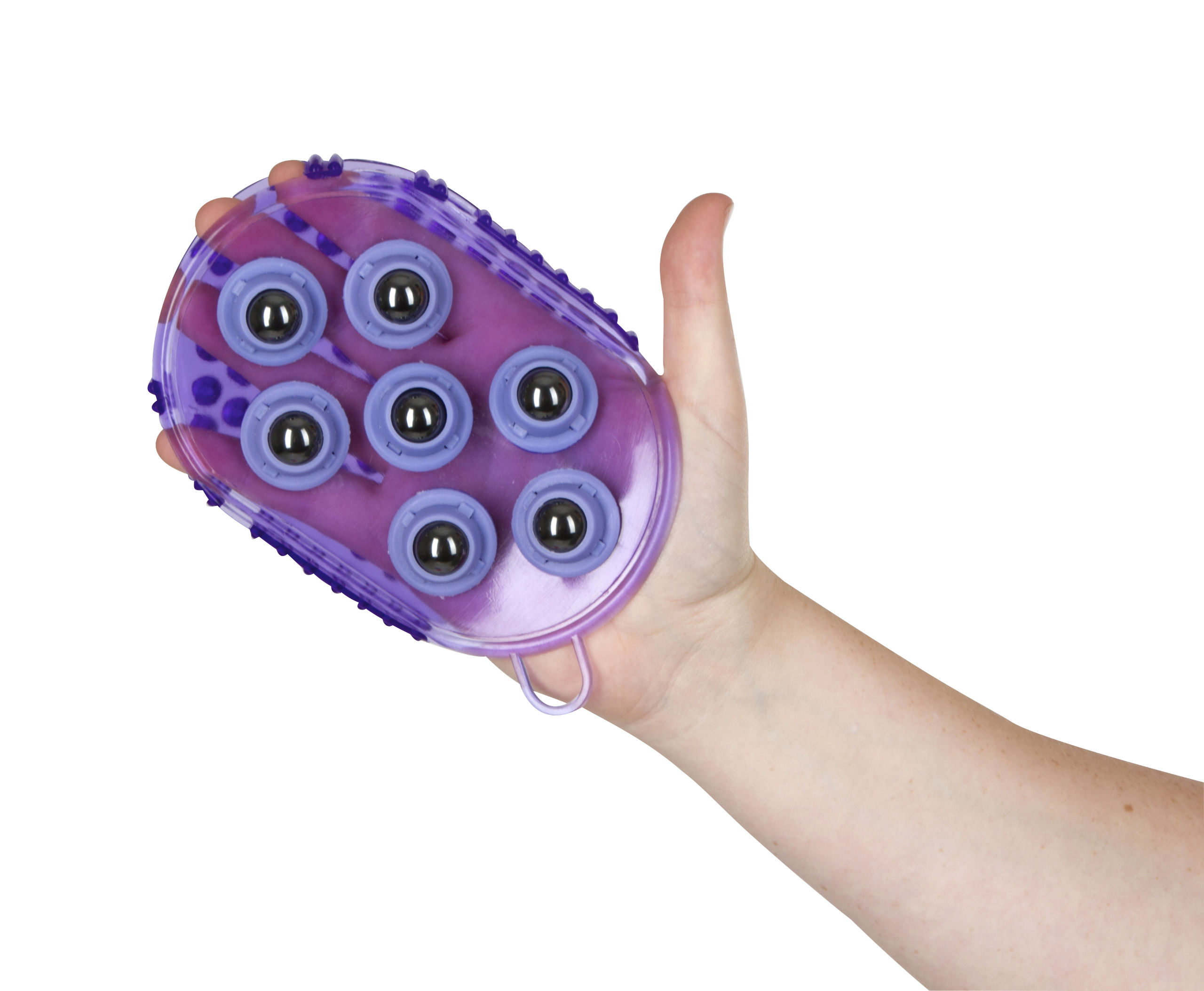 Magnet- Massagestriegel lila