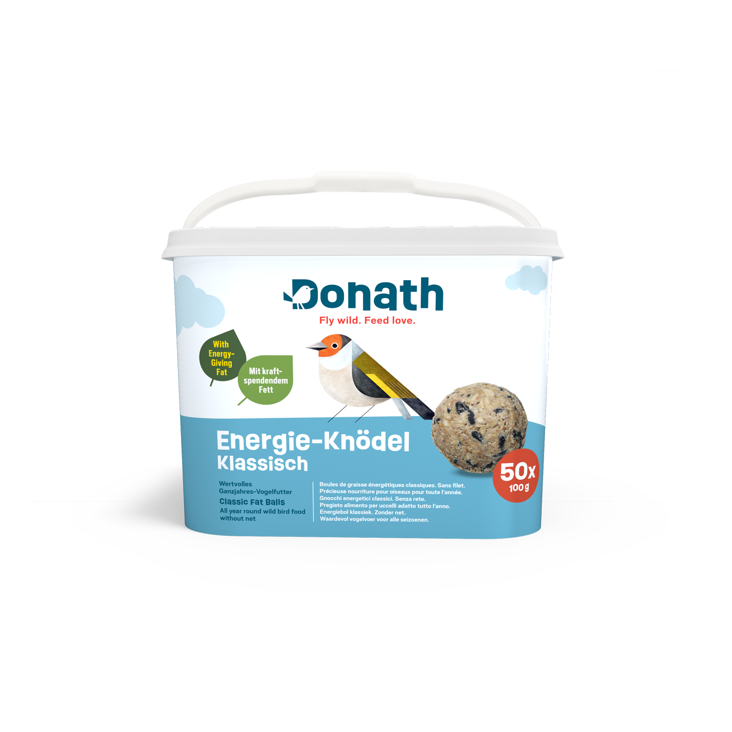 Energieknödel klassisch, 50er Eimer ohne Netz