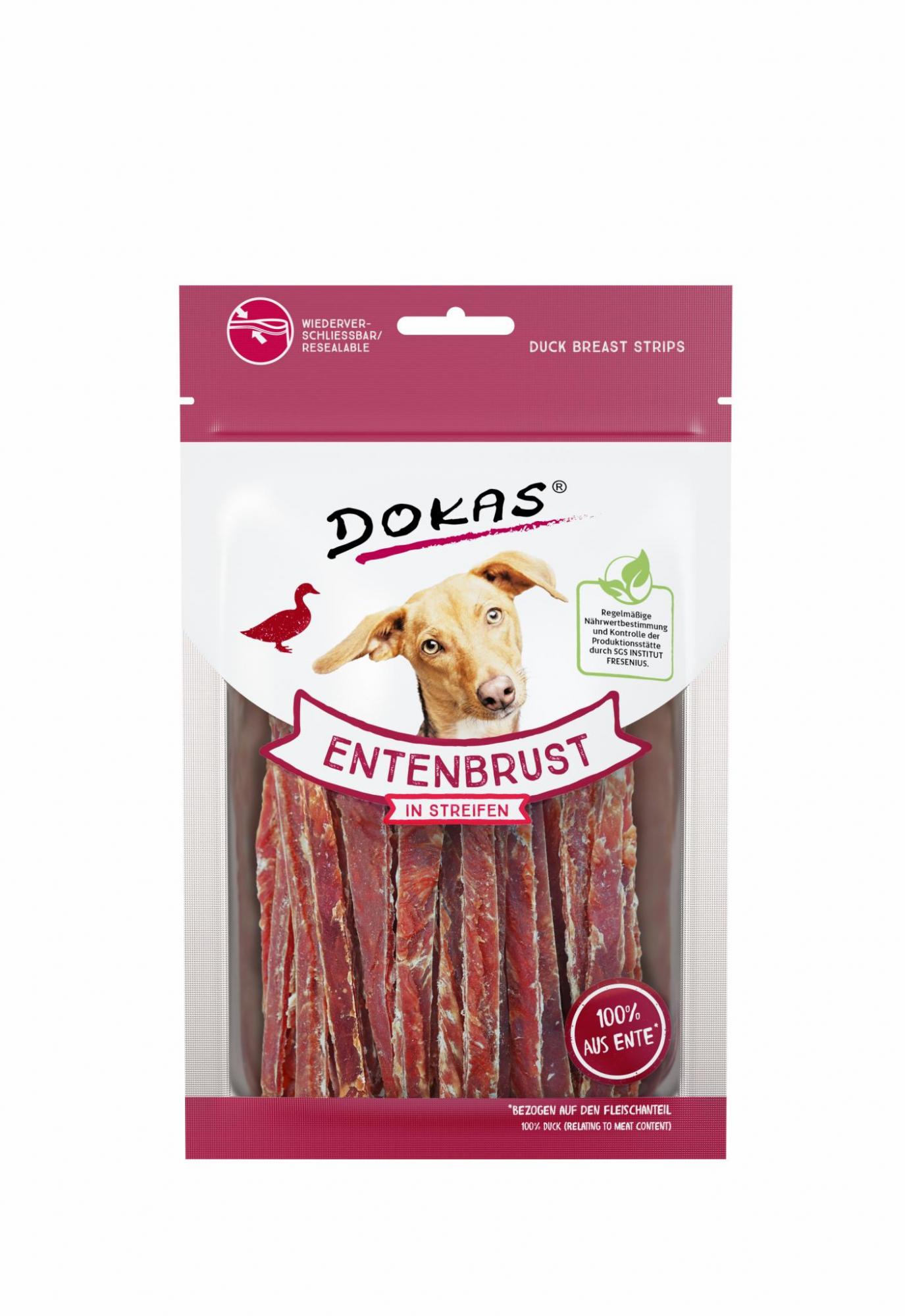 DOKAS Entenbrust in Streifen, 70g