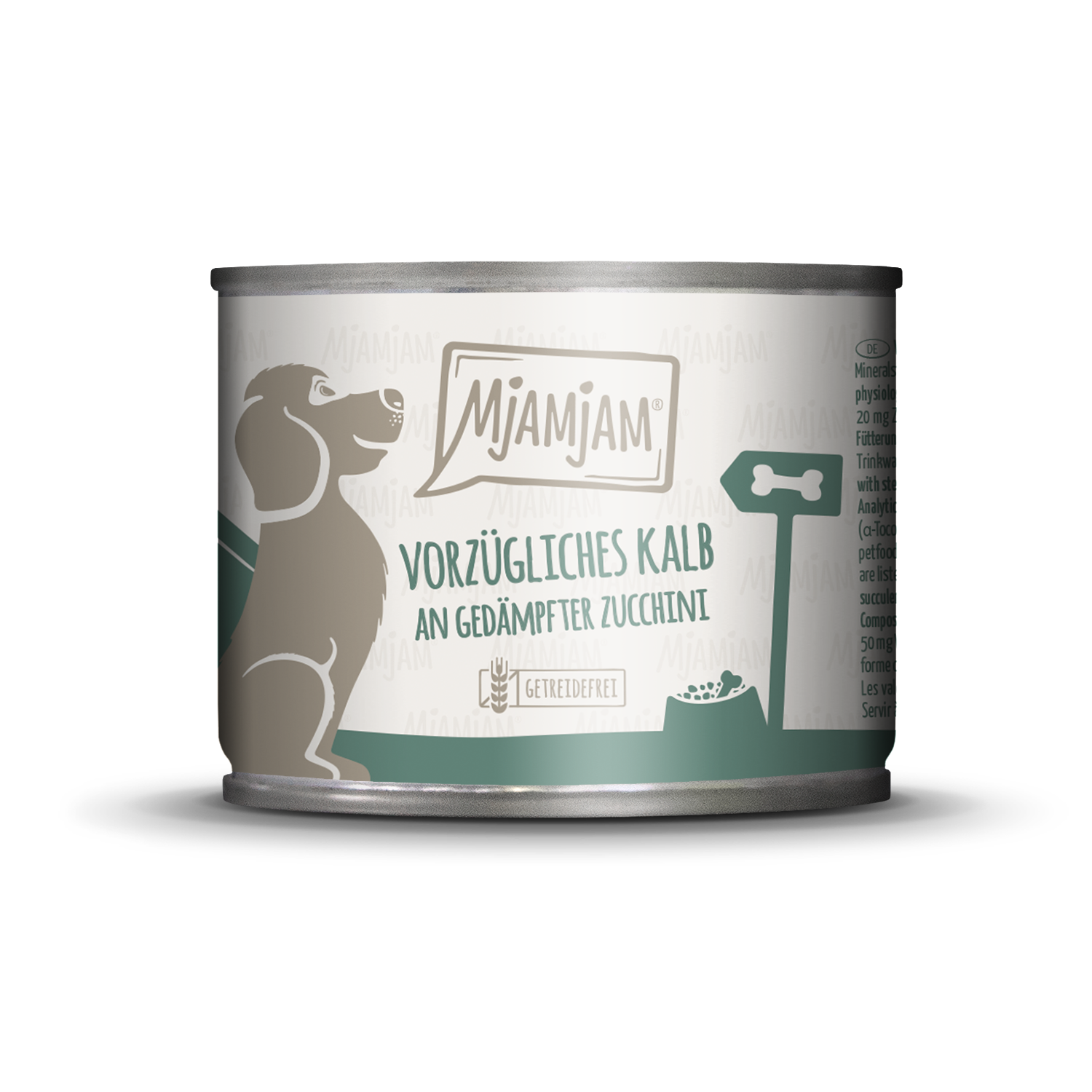 MjAMjAM vorzügliches Kalb an gedämpfter Zucchini, 200g