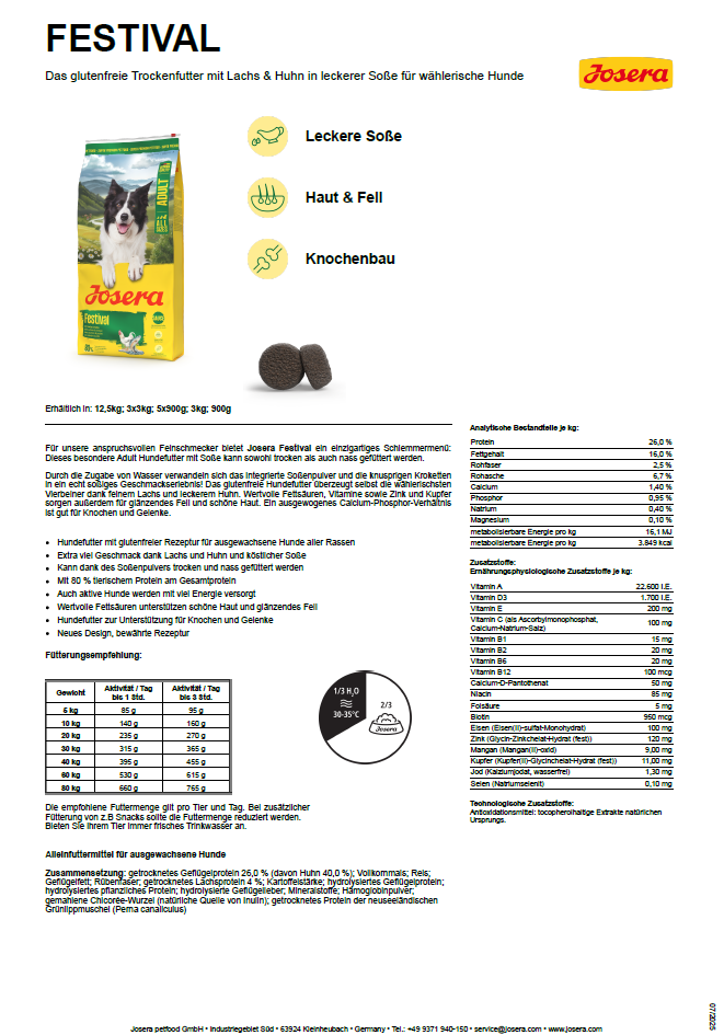 Josera Festival, 900g