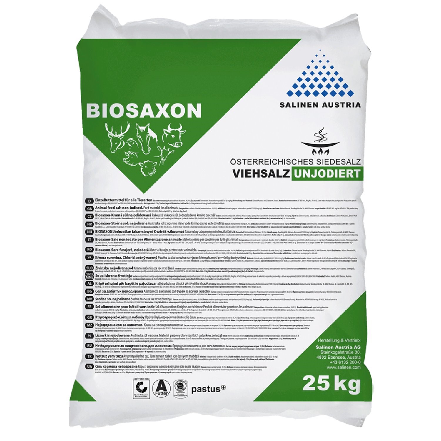 Viehsalz unjodiert, 25kg