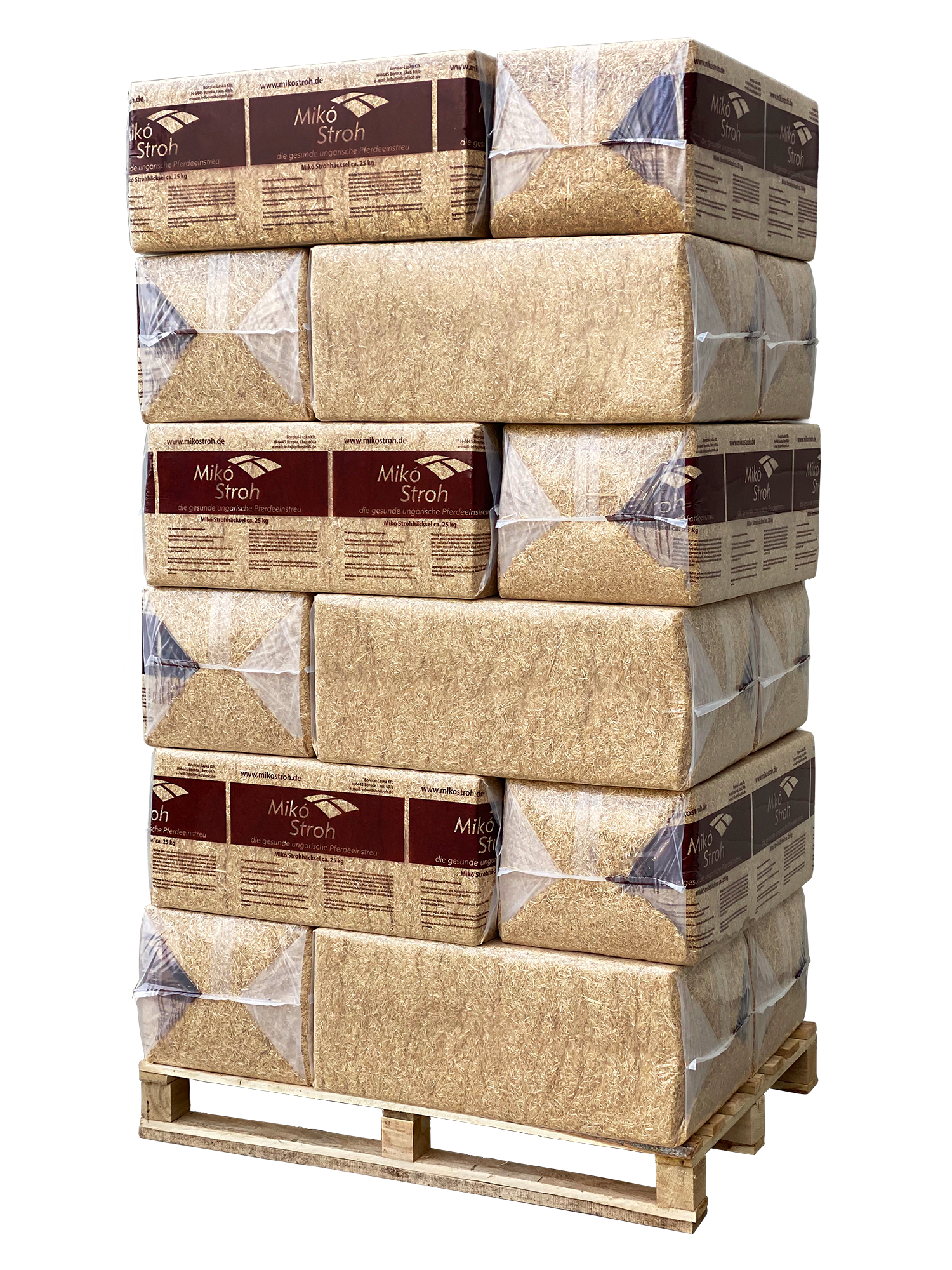 Miko Stroh Weizenstroh Palette 18*25kg, Zustellung ab 2 Paletten